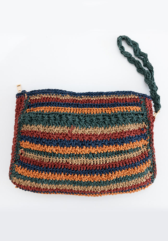 Vintage Patchwork Clutch | Earth Tones