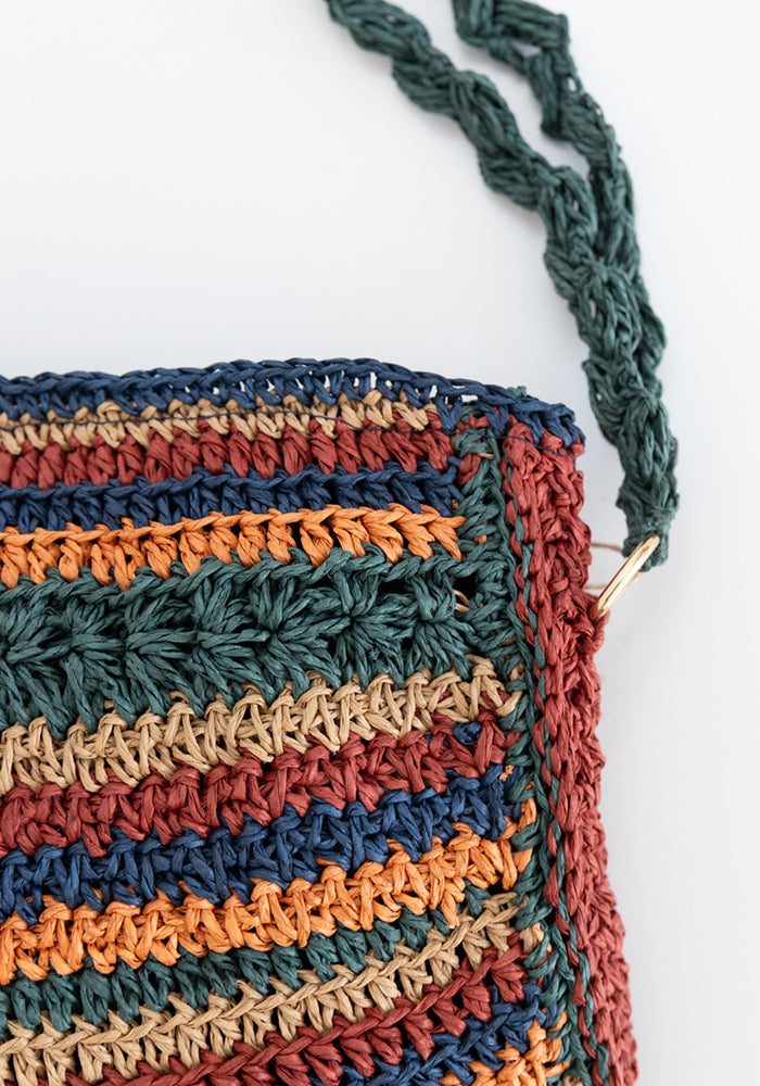 Vintage Patchwork Clutch | Earth Tones
