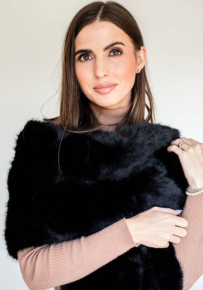 Fluffy Shawl | Black