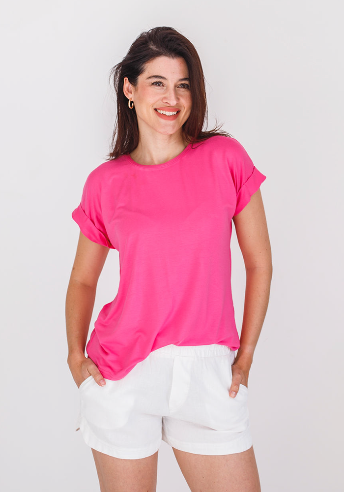 Cass Tee | Candy Pink